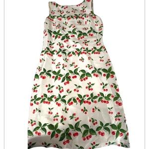 Cynthia Howie Maggy Boutique Silk Dress with Cherries Size 12 NWT $130
